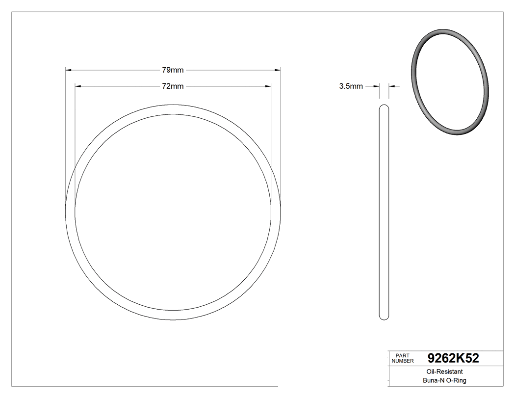 Technical drawing - 9262K52